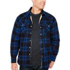 Ely Cattleman Long Sleeve Sherpa Lined Brawny Plaid Snap-front Shirt-tall