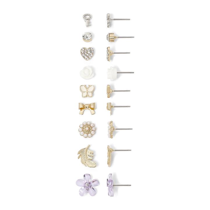 Carole 9-pr. Stud Earring Set
