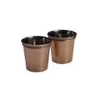 Mikasa Set Of Two Solid Copper Hammered Shot Glasses 20z 2-pc. Shot Glass