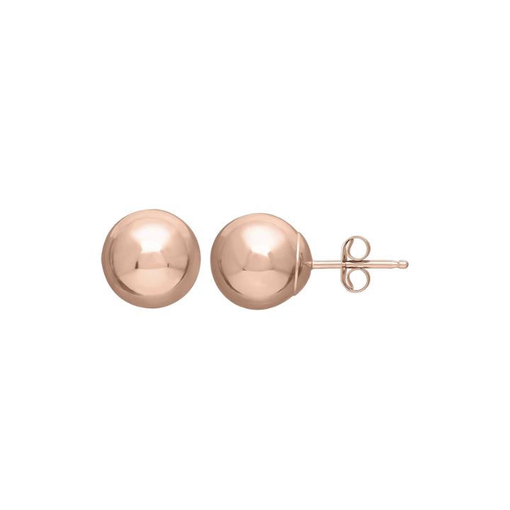 Infinite Gold&trade; 14k Rose Gold 8mm Ball Stud Earrings