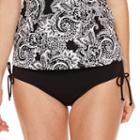 Jamaica Bay Tidal Swirl Adjustable Highneck With Underwire Tankini Swim Top