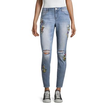 Project Indigo Flower Print Skinny Jean