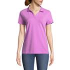 St. John's Bay Short Sleeve Knit Polo Shirt - Petite