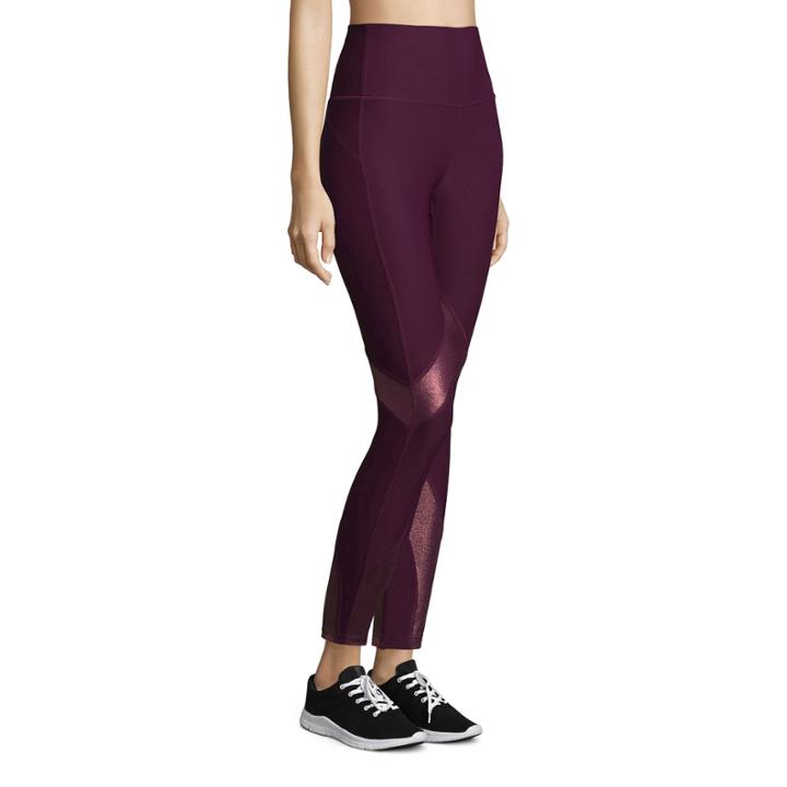 Xersion High Rise 7/8 Printed Mesh Inset Legging