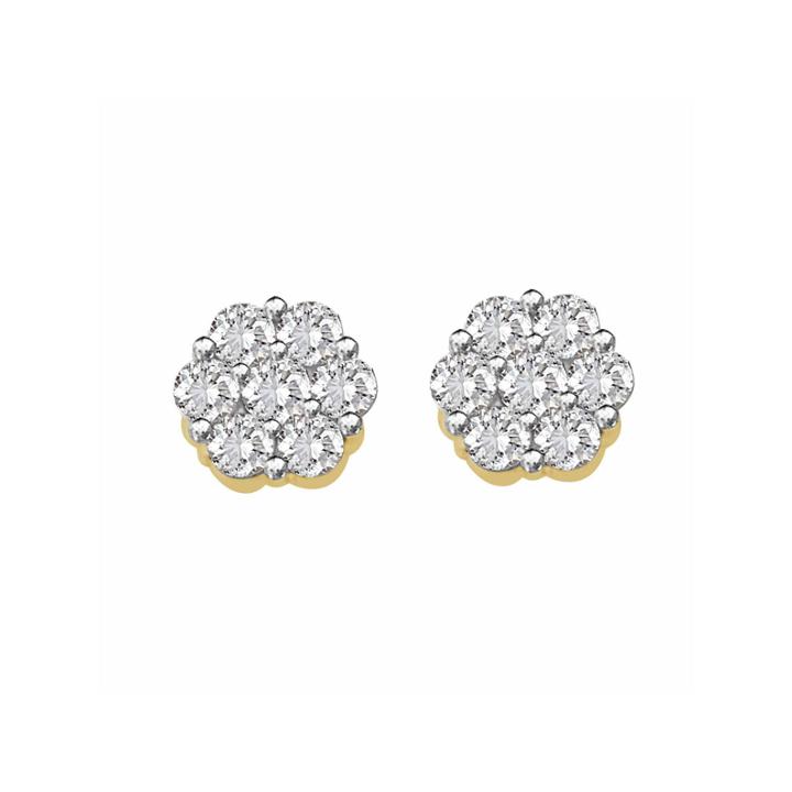 1/7 Ct. T.w. Round White Diamond 10k Gold Stud Earrings