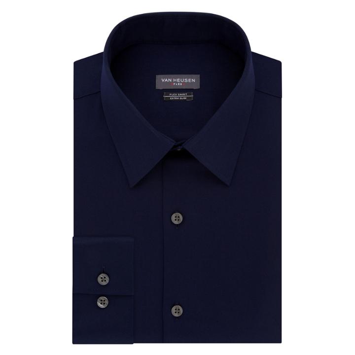 Van Heusen Flex Collar Extra Slim Stretch Long Sleeve Dress Shirt