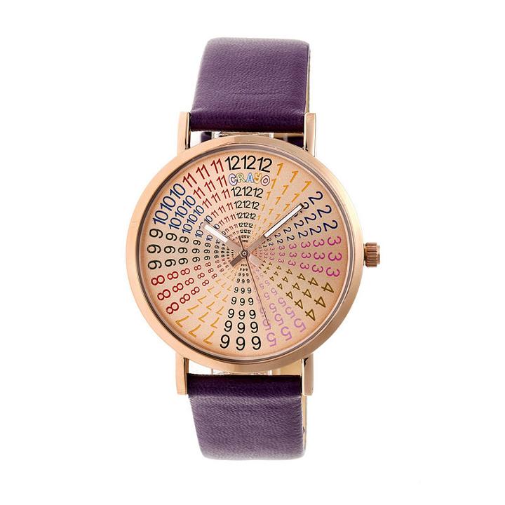 Crayo Unisex Purple Strap Watch-cracr4306
