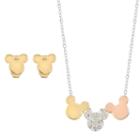 Disney Disney Womens 2-pc. Clear Brass Jewelry Set