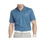 Izod Golf Short-sleeve Textured Plaid Polo