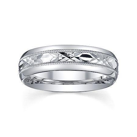 Mens Sterling Silver Wedding Band