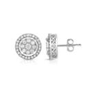 Trumiracle 1 Ct. T.w. Round White Diamond 10k Gold Stud Earrings