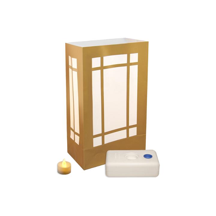 Battery Operated Luminaria Kit- Lantern Set Of 12