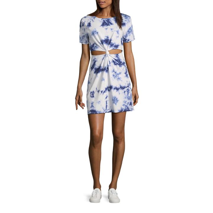 Arizona Short Sleeve A-line Dress-juniors