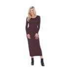 White Mark Ria Long Sleeve Maxi Dress