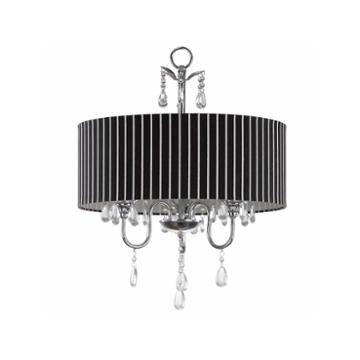 Safavieh Abbeville 3 Light Chrome Beaded Chandelier