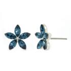 Sparkle Allure Blue Stud Earrings
