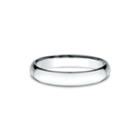 Womens 14k White Gold 3mm Light Comfort-fit Wedding Band