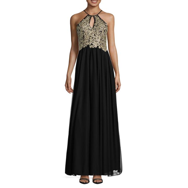 My Michelle Sleeveless Applique Ball Gown-juniors
