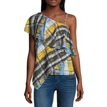 Project Runway One Shoulder Dolman Sleeve Top