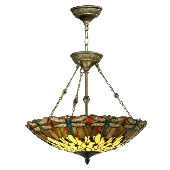 Dale Tiffany&trade; Corrall Dragonfly Hanging Fixture