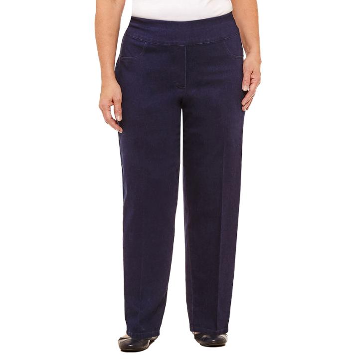 Alfred Dunner Montego Bay Denim Slim Pant- Plus