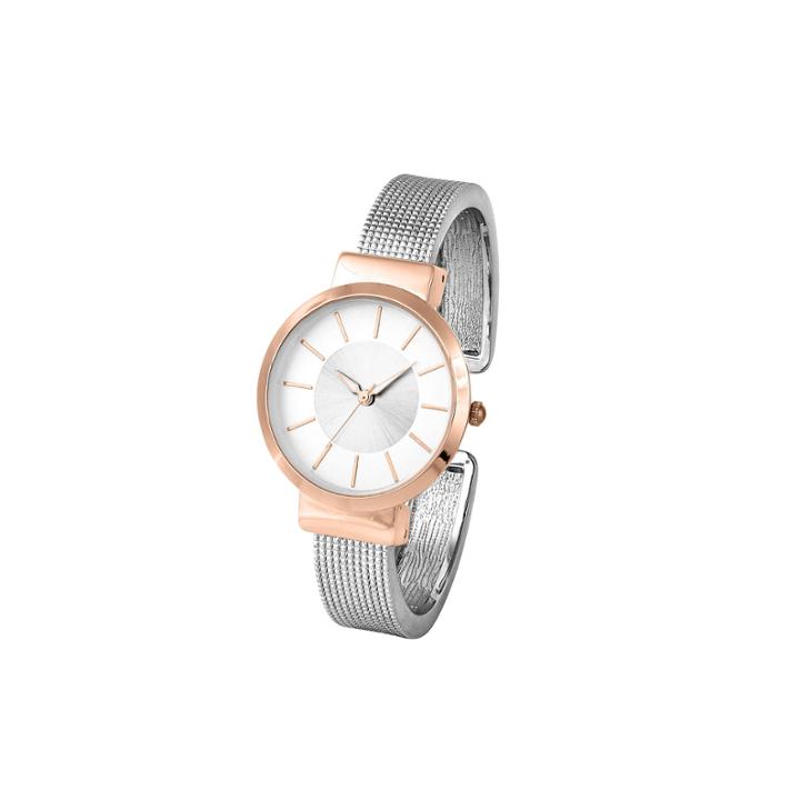 Mixit Womens Silver Tone Bangle Watch-pts3134ttgd