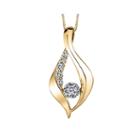 Sirena&trade; 1/4 Ct. T.w. Diamond 10k Yellow Gold Pendant Necklace