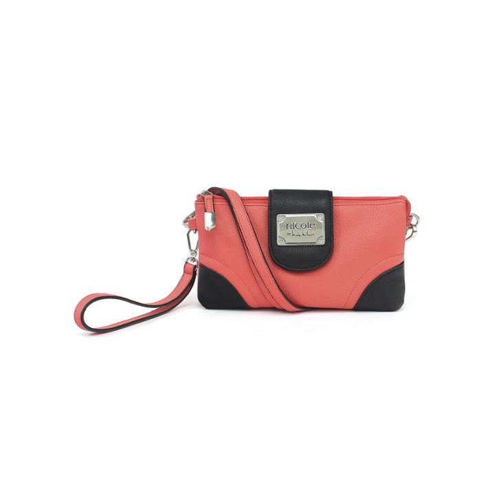 Nicole By Nicole Miller Marie Triple-pouch Wristlet Crossbody