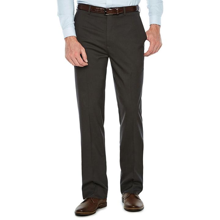 Claiborne Performance Slim Fit Stretch Pant Slim Fit Flat Front Pants