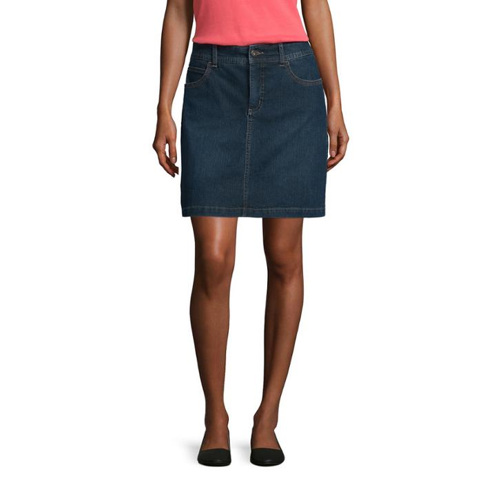 St. John's Bay Solid Denim Skorts