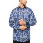 Claiborne Fun Shirts Long Sleeve Paisley Button-front Shirt