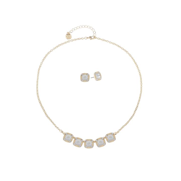 Monet Jewelry Womens 2-pc. Clear Jewelry Set