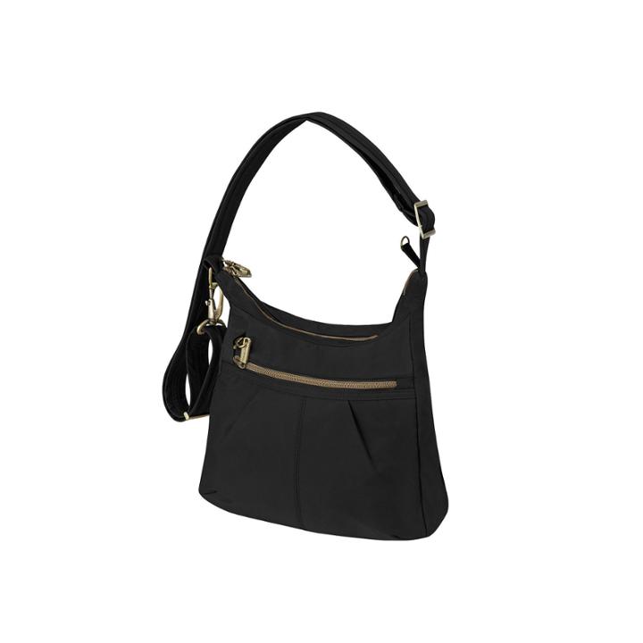 Anti-theft Signature Top Zip Shoulder Bag
