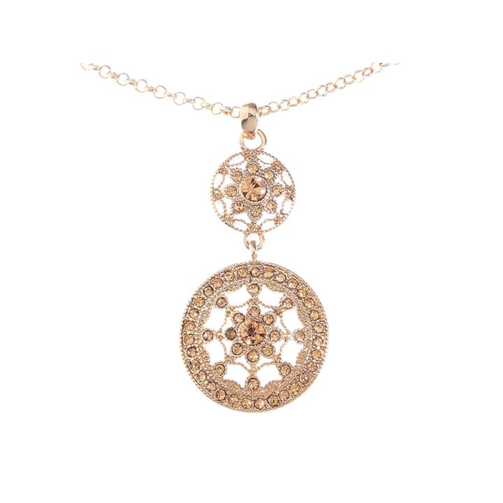 Monet Jewelry Womens Pink Pendant Necklace