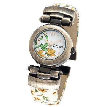 Decree Fashion Floral Bangle Watch