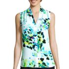 Worthington Sleeveless High-low Button-front Blouse - Tall