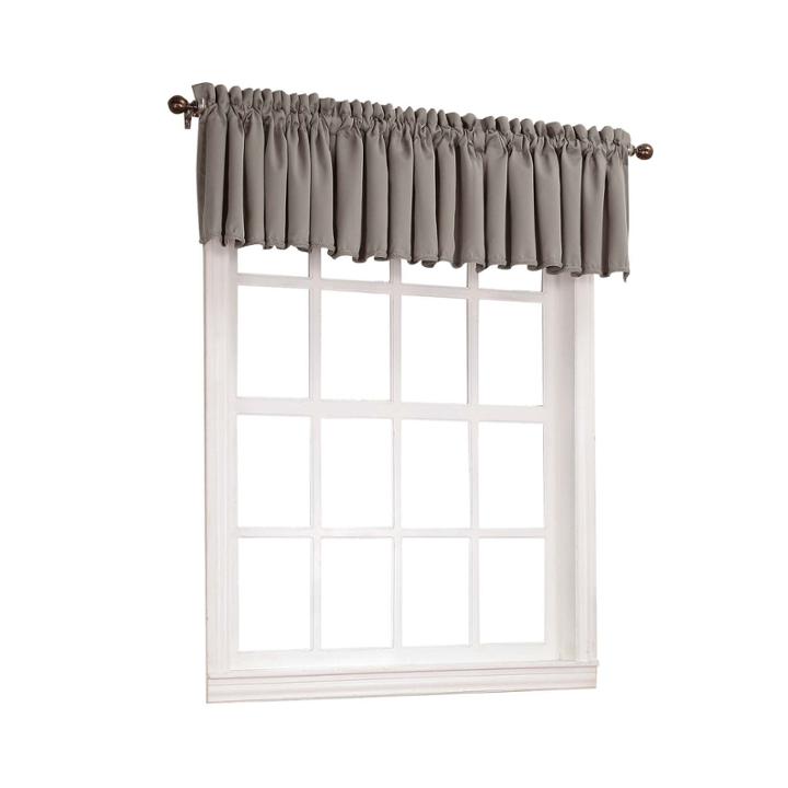 Sun Zero&trade; Emory Room-darkening Rod-pocket Valance