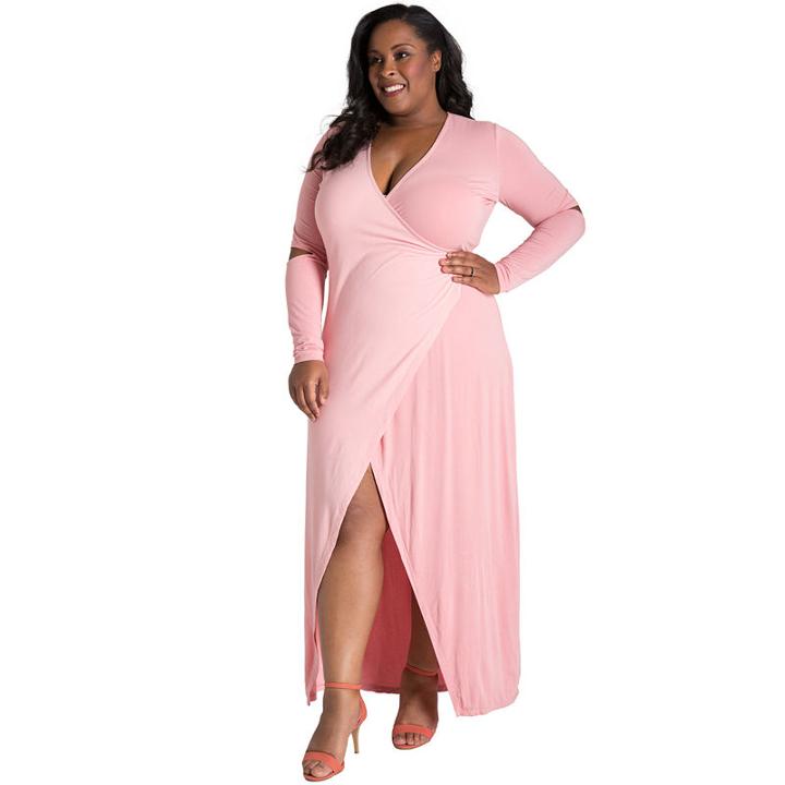 Poetic Justice Rosa Maxi Wrap Dress - Plus