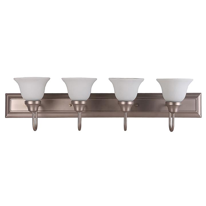 Karly 4-light Silver Bath Vanity