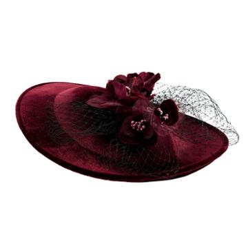 San Diego Hat Company Velvet With Flower Detail