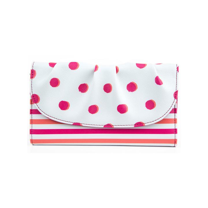 Mundi La Jolla Ruched-flap Clutch Wallet