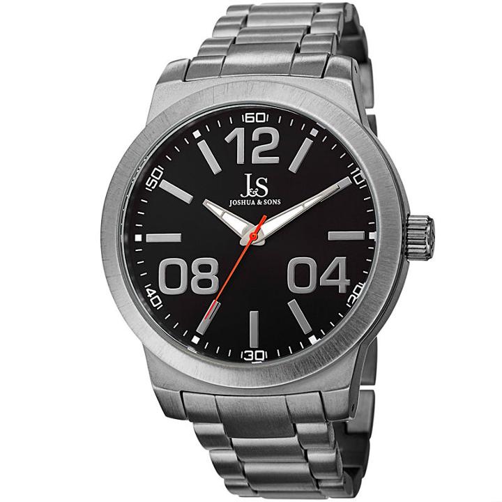 Joshua & Sons Mens Black Strap Watch-j-82bk
