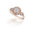 Levian Corp Womens 5/8 Ct. T.w. Genuine White Diamond 14k Gold Cocktail Ring