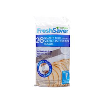 Foodsaver Vacuum Zipper Quart Bags, 26 Count