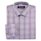 Stacy Adams Long Sleeve Woven Checked Dress Shirt
