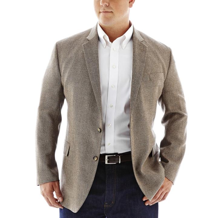 Stafford Wool Sport Coat-big And Tall