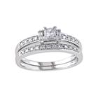 1/2 Ct. T.w. Princess & Round Diamond Bridal Ring Set