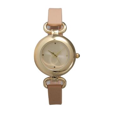 Olivia Pratt Womens Brown Strap Watch-40055beige