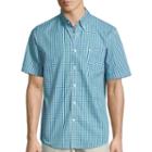 Dockers Short Sleeve Plaid Button-front Shirt
