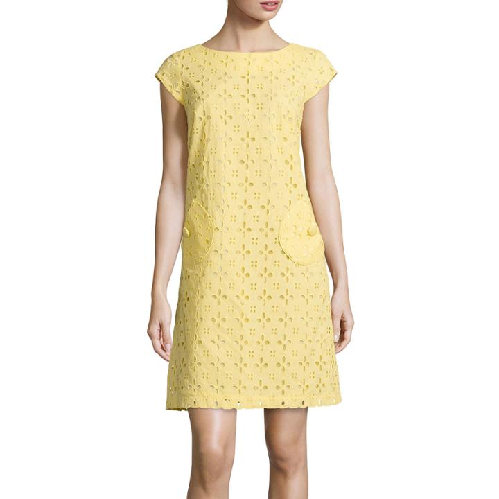 R & K Originals Cap-sleeve Lace Sheath Dress - Petite